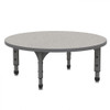 Apex Round Adjustable Height Floor Table with Light Duty Melamine Top - Marco