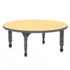 Apex Round Adjustable Height Floor Table with Light Duty Melamine Top - Marco