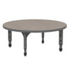 Apex Round Adjustable Height Floor Table with Light Duty Melamine Top - Marco
