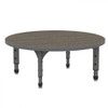 Apex Round Adjustable Height Floor Table with Light Duty Melamine Top - Marco
