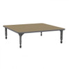 Apex Square Adjustable Height Floor Table with Light Duty Melamine Top - Marco 38-2216-C