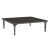 Apex Square Adjustable Height Floor Table with Light Duty Melamine Top - Marco 38-2216-C