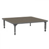 Apex Square Adjustable Height Floor Table with Light Duty Melamine Top - Marco 38-2216-C