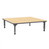 Apex Square Adjustable Height Floor Table with Light Duty Melamine Top - Marco 38-2216-C