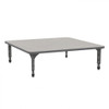 Apex Square Adjustable Height Floor Table with Light Duty Melamine Top - Marco 38-2216-C