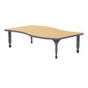 Apex Wave Adjustable Height Floor Table with Light Duty Melamine Top - Marco 38-2258-C