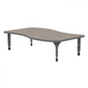 Apex Wave Adjustable Height Floor Table with Light Duty Melamine Top - Marco 38-2258-C