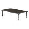 Apex Wave Adjustable Height Floor Table with Light Duty Melamine Top - Marco 38-2258-C