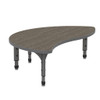 Apex Wave Half Round Adjustable Height Floor Table with Light Duty Melamine Top - Marco 38-2252-C