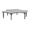 Apex Delta Adjustable Height Floor Table with Light Duty Melamine Top - Marco 38-2251