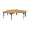 Apex Delta Adjustable Height Floor Table with Light Duty Melamine Top - Marco 38-2251
