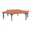 Apex Delta Adjustable Height Floor Table with Light Duty Melamine Top - Marco 38-2251