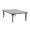 Apex Series Rectangle Floor Table with Light Duty Melamine Top - Marco