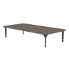 Apex Rectangle Adjustable Height Floor Table with Light Duty Melamine Top - Marco