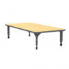 Apex Series Rectangle Floor Table with Light Duty Melamine Top - Marco