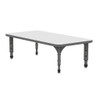 Apex Series Rectangle Dry Erase Floor Table with Light Duty Melamine Top - Marco