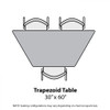 MG2200 Series Trapezoid Activity Table - Marco Group 