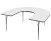 MG2200 Series Horseshoe Adjustable Height Activity Table with Dry Erase Melamine Top - Marco