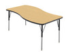 MG2200 Series Wave Adjustable Height Activity Table with Light Duty Melamine Top - Marco