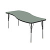 MG2200 Series Wave Adjustable Height Activity Table with Dry Erase Melamine Top - Marco