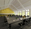Meeting Room Environmental of Thermal Fused Laminate Off Set Leg Folding Seminar Table - Correll
**Props Not Included**