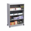 Voyager Storage Cart with Shelves and Magnetic Whiteboard Back - Haskell