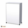 Voyager Storage Cart with Shelves and Magnetic Whiteboard Back - Haskell