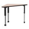 Wing Shape Collaborative Desk with Deluxe High Pressure Laminate Top - Correll AD3041-WING