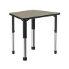 Trapezoid Collaborative Desk with Deluxe High Pressure Laminate Top - Correll AD2333-TRP