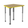 Trapezoid Collaborative Desk with Deluxe High Pressure Laminate Top - Correll AD2333-TRP