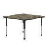 Swerve Shape Collaborative Desk with Deluxe High Pressure Laminate Top - Correll AD4242-SWV