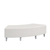 Ace Modular 60 Degree Curve Backless Bench - Flexxform 