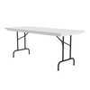 Rectangle Heavy Duty Commercial Plastic Folding Table - Correll Rectangle Heavy Duty Commercial Plastic Folding Table - Correll
