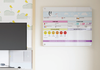 Ghent Slide Changeable Healthcare Glassboard