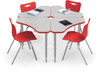 Hierarchy Boomerang Desks and Hierarchy Chairs Bundle - MooreCo