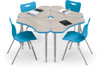 Hierarchy Boomerang Desks and Hierarchy Chairs Bundle - MooreCo