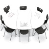 Dry Erase Creator Conference Table and Hierarchy Chair Package by MooreCo