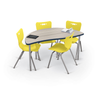 Hierarchy Creator Half Round Tables and Hierarchy Chairs Bundle - MooreCo
