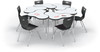 Dry Erase Hierarchy Cloud 9 Desk and Hierarchy Chair Bundle - MooreCo