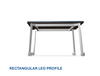 Akt Square Table - MooreCo - Rectangular Leg Style