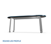 Akt Racetrack Table - MooreCo - Round Leg Style