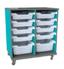  Hideaway Storage Carts, 31"H with bins - CEF