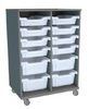  Hideaway Storage Carts, 39"H with bins - CEF