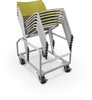 Akt 4-Leg Glide Chairs (Pack of 20) with Stacker Cart - MooreCo