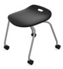 Potential 18"H Mobile Fixed Height Stool - Smith System 32755#PLT Black