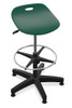 Potential Adjustable Height Stool, with glides - Smith System 32743 Forest Green **Extended lead time color