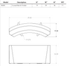 Flowform Curved Bench Divider - Smith System 55005