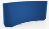 Flowform Curved Bench Divider, Cobalt - Smith System 55005