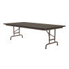 Rectangular Woodgrain High Pressure Laminate Designer Folding Table with Adjustable Height - Correll (CFA0000PX-Designer)