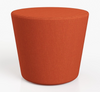 Flowform Tapered Cylinder Stool, Habanero - Smith System 55007